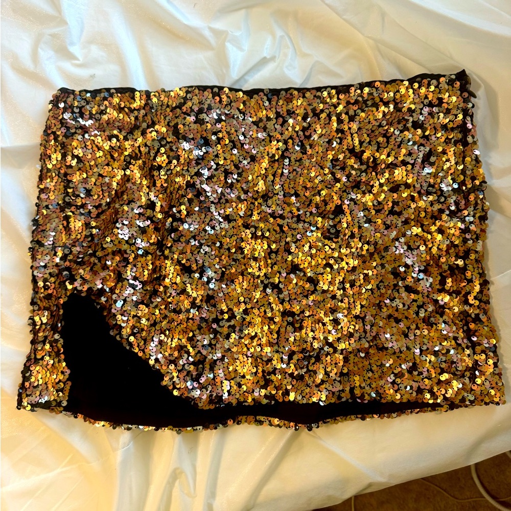 Free people sequin mini skirt.